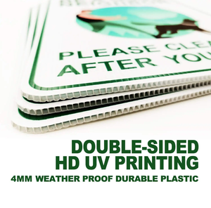 Panneau de jardin personnalisé extérieur imperméable et réutilisable imprimé UV Panneau PP durable Panneau en H sans caca de chien Couleurs personnalisées Vente en gros au détail - Product Image 5