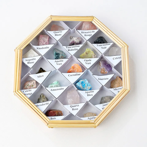 Wholesale Natural Crystal Rough Stone Specimens Box Healing Gemstone Toy For Children