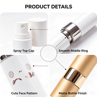 Atomiseur de parfum portable rechargeable pour voyage, design rotatif, format pochette, emballage cosmétique en vrac