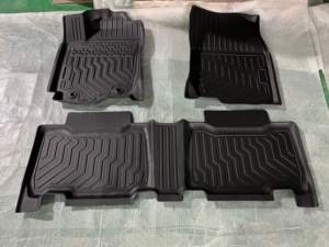 Alfombrillas de Coche de Cuero de Doble Capa TPE 2023 para Toyota RAV4 <span class=keywords><strong>Compass</strong></span>, Alfombrillas de Coche con Diseño de Diamantes de Instalación Portátil que no Sueltan Pelo - Product Image 2