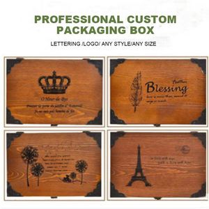 Custom Wood <strong>Recipe</strong> <strong>Box</strong> Multipurpose Jewelry Keepsakes Essential Oils Storage <strong>Box</strong> for Gift - Product Image 4
