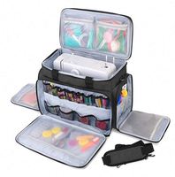 Échantillon gratuit, sac de transport pour machine à coudre portable, grand, rembourrage amovible, boîte de rangement pour machine à coudre, sac de transport