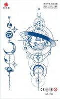 Tatouage temporaire pour homme, prix bas, tatouage complet du bras, grand tatouage tendance, autocollant pour adulte