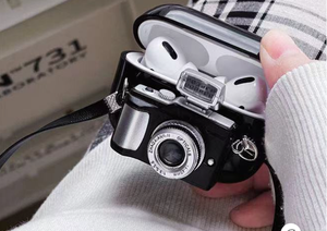 Casing Kamera Mini Desain Terbaru, Mainan, Penutup Silikon untuk Airpod 2 <span class=keywords><strong>3</strong></span>/4 5 Pro, Aksesoris Headphone Earphone untuk Air Pods 1/2 - Product Image 6