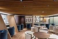 Ensemble de chaises et de tables de restaurant en velours moderne pour café et cafétéria - Durable et écologique