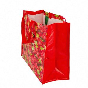 Bolsa de Compras Plegable Impermeable con Logotipo Personalizado, Fabricada en Tela No Tejida, Laminada en PP, con Diseño de Dibujos Animados, Artículo Promocional - Product Image 4