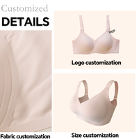 Sujetador sin costuras de talla grande para mujer de buena calidad con correas ajustables diseño romántico pequeño hueco Push-Up característica ropa interior