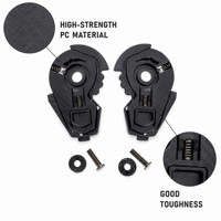 Plaque de base de visière de casque de moto de remplacement pour NEVA 918 KYTAI 918, en PC haute résistance, paire