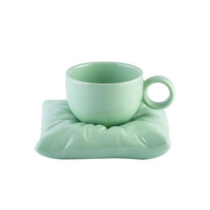 แก้วกา<span class=keywords><strong>แฟ</strong></span>นม7ออนซ์พร้อมหมอนแก้วกา<span class=keywords><strong>แฟ</strong></span>เซรา<span class=keywords><strong>ม</strong></span>ิกใช้ซ้ำได้ใช้ในห้องครัวสำนักงาน - Product Image 1