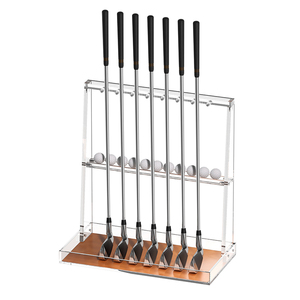 Porta Mazze da Golf in Acrilico, Espositore per 7 o 13 Mazze, per Interni ed Esterni - Product Image 1