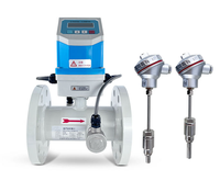 High Stability 4-20mA OCT 90~230VAC Inline Digital Flow Meter Stainless Steel Chemical Liquids Water Oil Sodium Hydroxide OEM