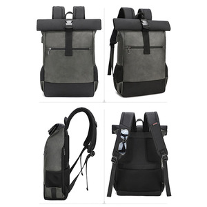 Custom Manufacturer Oem Custom Logo Sustainable Eco Friendly Recycled Travel <b>Roll</b> <b>Top</b> Waterproof <b>Laptop</b> Rolltop <b>Backpack</b> - Product Image 2