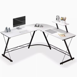 Hot bán đồ nội thất Máy Trạm văn phòng nhà góc bàn đen <span class=keywords><strong>L</strong></span> hình PC Máy tính chơi Game nghiên cứu bàn - Product Image 3