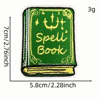 Écusson brodé personnalisé pour livre de dessin animé, écusson en tissu brodé personnalisé, étiquette brodée avec crochet et boucle au dos