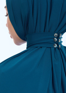 Hijab instantané à boutons très prisé – Hijab instantané en jersey premium à nouer avec design boutonné pour femmes musulmanes - Product Image 5