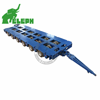 Remorque modulaire à suspension hydraulique 130-500 tonnes pour charges lourdes