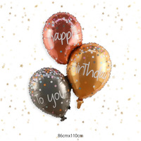 Nouveau ballon géant en aluminium pour gâteau d'anniversaire, décoration de fête d'anniversaire pour enfants et bébés, arrangement de ballons en film d'aluminium