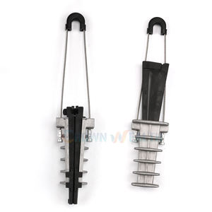 Overhead POWER FTTH Fibra óptica Plástico <span class=keywords><strong>Cable</strong></span> de aluminio Tensión Dead End <span class=keywords><strong>Wedge</strong></span> PA Abrazadera de anclaje - Product Image 2