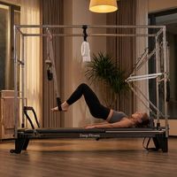 Reformer de Pilates en alliage d'aluminium avec tour Cadillac complète, machine de studio et ensemble de ressorts réglables pour la maison