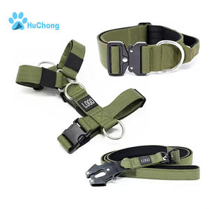 Juego de <span class=keywords><strong>Collar</strong></span>, Correa y Arnés de Combate para Perro de Liberación Rápida, Ajustable, Resistente, Duradero, Cómodo y Acolchado con Neopreno - Product Image 1