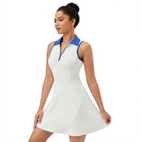 Jupe de tennis une pièce pour femme, style européen et américain, coupe crayon à revers, mini, été, séchage rapide, respirante, cintrée à la taille