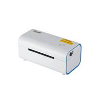 Kertas gulung telepon seluler Android 80mm Printer pengiriman nirkabel hitam putih kemasan alamat Printer termal langsung
