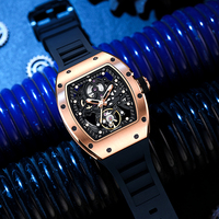 Montre Mécanique Décontractée Lumineuse et Étanche pour Hommes, Automatique et Multifonction, avec Logo Personnalisé et Divers Styles OEM