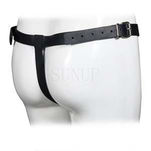 Kostenlose individuelle Schachtel  Herren Penisunterwäsche Rückhalte Keuschheitskäfig Ledegürtel BDSM Fesselung Bdsm Produkte für Erwachsene Spielzeug - Product Image 2