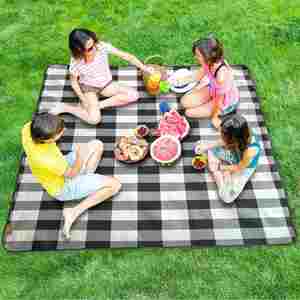 Wholesale <b>Blanket</b> Custom Outdoor Camping Rug Beach Mat Portable Foldable Cotton Canvas <b>Picnic</b> Pad Waterproof - Product Image 2