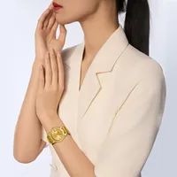 Seagull Oriente Series Luxury Diamond Gold Montres mécaniques automatiques Montre-bracelet de marque supérieure 7055V/7055VL pour alliage lumineux