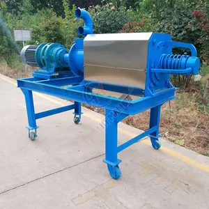 Free Cow Big Sand Dry Animal Cattle Manure Dispose Screw Extrusion Poultry Solid-Liquid Separator