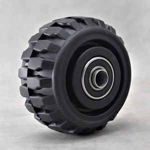 S-S 4 5 6 8 אינץ גומי גלגלית מכביש גלגלים שקט כל שטח - Product Image 5