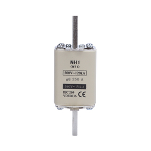 Düşük voltaj kullanımı için NT1/250A <span class=keywords><strong>NH</strong></span> sigorta yüksek kesme kapasitesi sigorta - Product Image 2