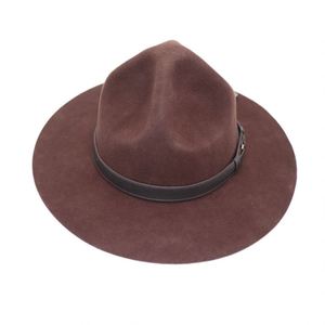 Sombrero Fedora de Ala Ancha, Color Marrón Retro, 100% Lana, Transpirable, con Bordado a Mano, para Otoño/Invierno, para Hombres, para Uso en Iglesia o Fiestas - Product Image 3