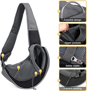 Pet <strong>Dog</strong> Sling <strong>Carrier</strong> Puppy Sling Bag <strong>Small</strong> <strong>Dogs</strong> Cats <strong>Carrier</strong> with Adjustable <strong>Shoulder</strong> Strap - Product Image 3