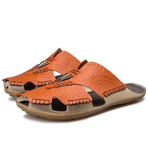 DianSen 1866 Wholesale 2026 Men's Casual <b>Shoes</b> Summer Sandals Leather Non-slip <b>Beach</b> Men - Product Image 3