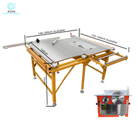 Scie à panneaux pliable portable WJ80, sans poussière, double poussée, machine à travailler le bois, style horizontal avec moteur central pour la coupe