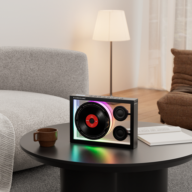 2026 New Arrival Tech Gadgets Music Photo Frame CD Player BT Speaker with FM Radio, TF Card, Hands-free Call and Remote Control