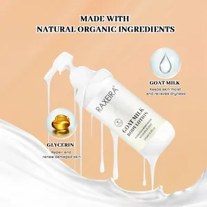 Private Label Goat Milk Body Lotion Skin Whitening Beauty Firming Nourishing Lotion For Women And Men