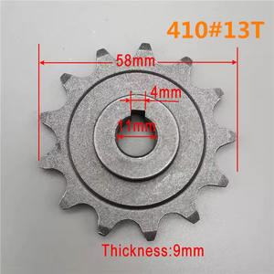 Motor <span class=keywords><strong>de</strong></span> engranaje <span class=keywords><strong>de</strong></span> acero <span class=keywords><strong>de</strong></span> 9 <span class=keywords><strong>dientes</strong></span> y 13 <span class=keywords><strong>dientes</strong></span> para piñón <span class=keywords><strong>de</strong></span> rueda <span class=keywords><strong>de</strong></span> cadena <span class=keywords><strong>de</strong></span> <span class=keywords><strong>bicicleta</strong></span> eléctrica Compatible con MY1016Z MY1018 - Product Image 5