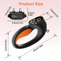 Collar de Adiestramiento para Perros Ergonómico con Pantalla LCD a Color y Control Multibotón para Todas las Razas
