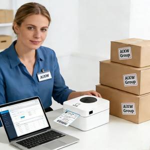 AMZ FBA เครื่องพิมพ์ฉลากความร้อน 4x4 4x6 นิ้วป้าย Adobes พิมพ์ไฟล์ PDF จาก Win Android ระบบ <span class=keywords><strong>IOS</strong></span> สําหรับการจัดส่งฉลาก - Product Image 2