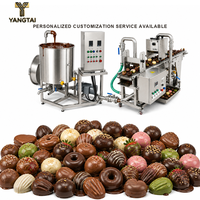 Machine industrielle d'enrobage au chocolat, équipement d'enrobage au chocolat pour la production de bâtonnets de crème glacée et de sucettes glacées