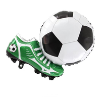 Ballon en aluminium monobloc en forme de chaussure de football et de soccer pour la décoration de fêtes sportives (vente en gros)