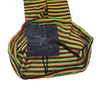 Housse de planche de surf en tissu tricoté doux, motif rayures arc-en-ciel, taille 6'6