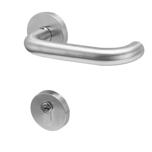 Cerradura de Palanca Moderna Minimalista de Acero Inoxidable Naishe, con Características Silenciosas y Resistentes al Fuego para Puertas de Madera de Dormitorio, con Manija Curva - Product Image 2