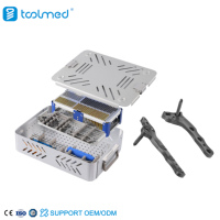 Kit complet d'instruments pour plaque de blocage TPLO 2.7/3.5 pour chirurgie orthopédique vétérinaire, plaque universelle TPLO III et kit de vis pour la chirurgie du genou des animaux de compagnie