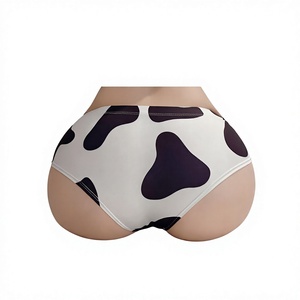 New Arrival Plus Size Breathable Half Hip <b>Sexy</b> Briefs Solid Mid Low Rise Peach Hip Comfort Seamless <b>Panties</b> for Women - Product Image 3