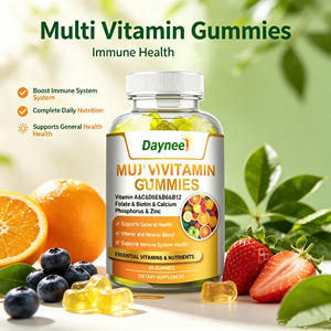 Gomitas Multivitamínicas OEM, Suplemento de Vitaminas A, C, D, E, Folato, Biotina y Calcio, Suplemento Dietético de Fábrica - Product Image 3