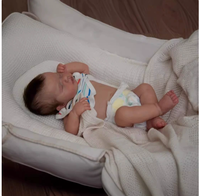 Poupée Reborn Loulou de 19 pouces, poupée réaliste en silicone, nouveau-né simulé, garçon ou fille au choix, jouet de collection pour enfants, cadeau